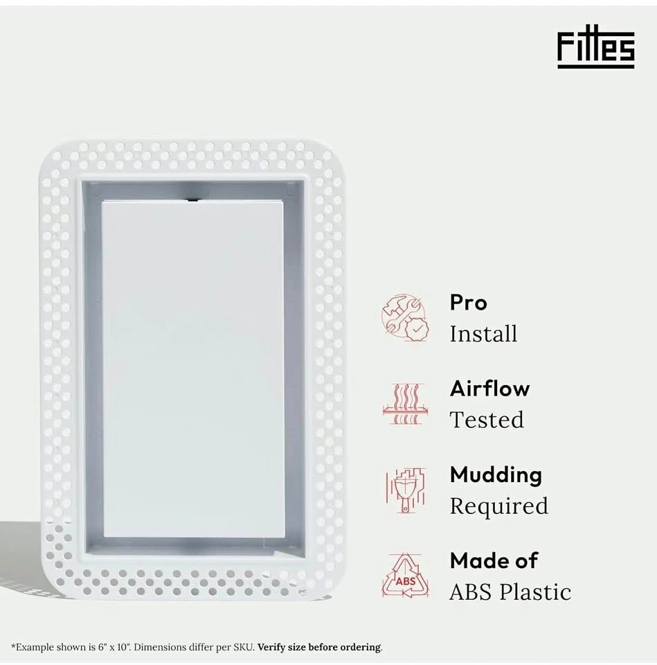 FITTES Aria Lite Flush Wall Mount 4" x 10" (5 Pieces)