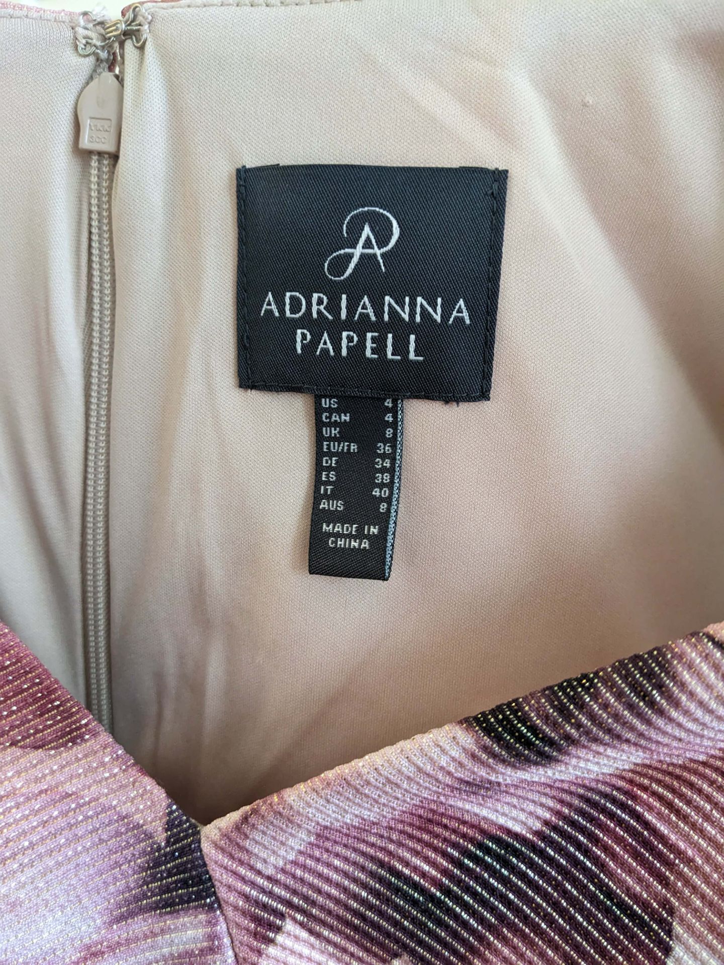 Adrianna Papell Floral Print Dress Size 4 - photo 2