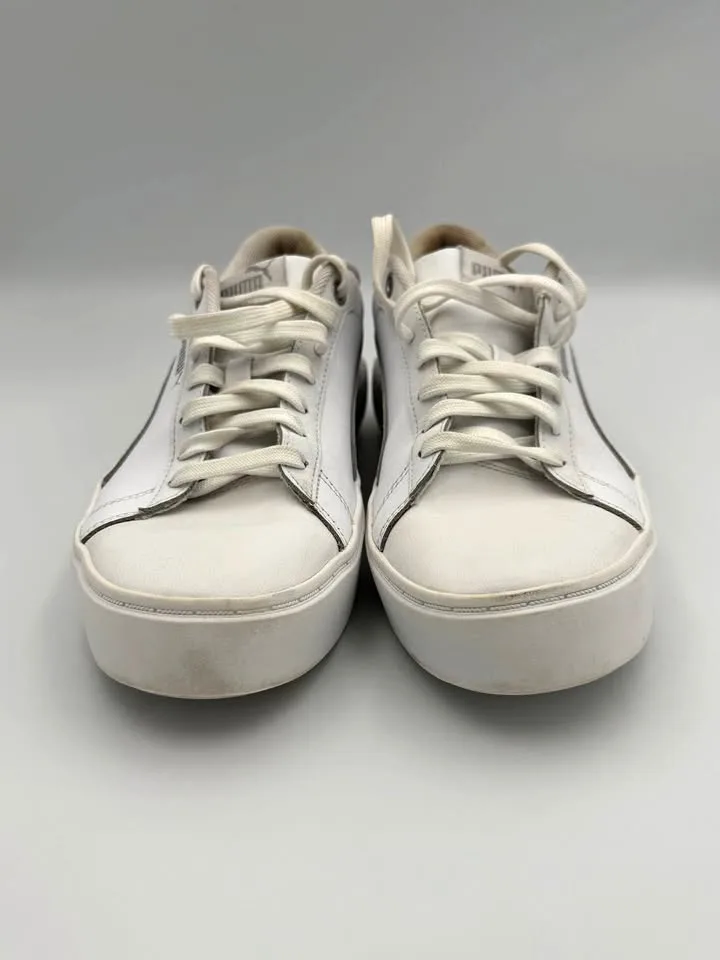 Puma Smash Platform V2 White Shoes - Size 9 thumbnail