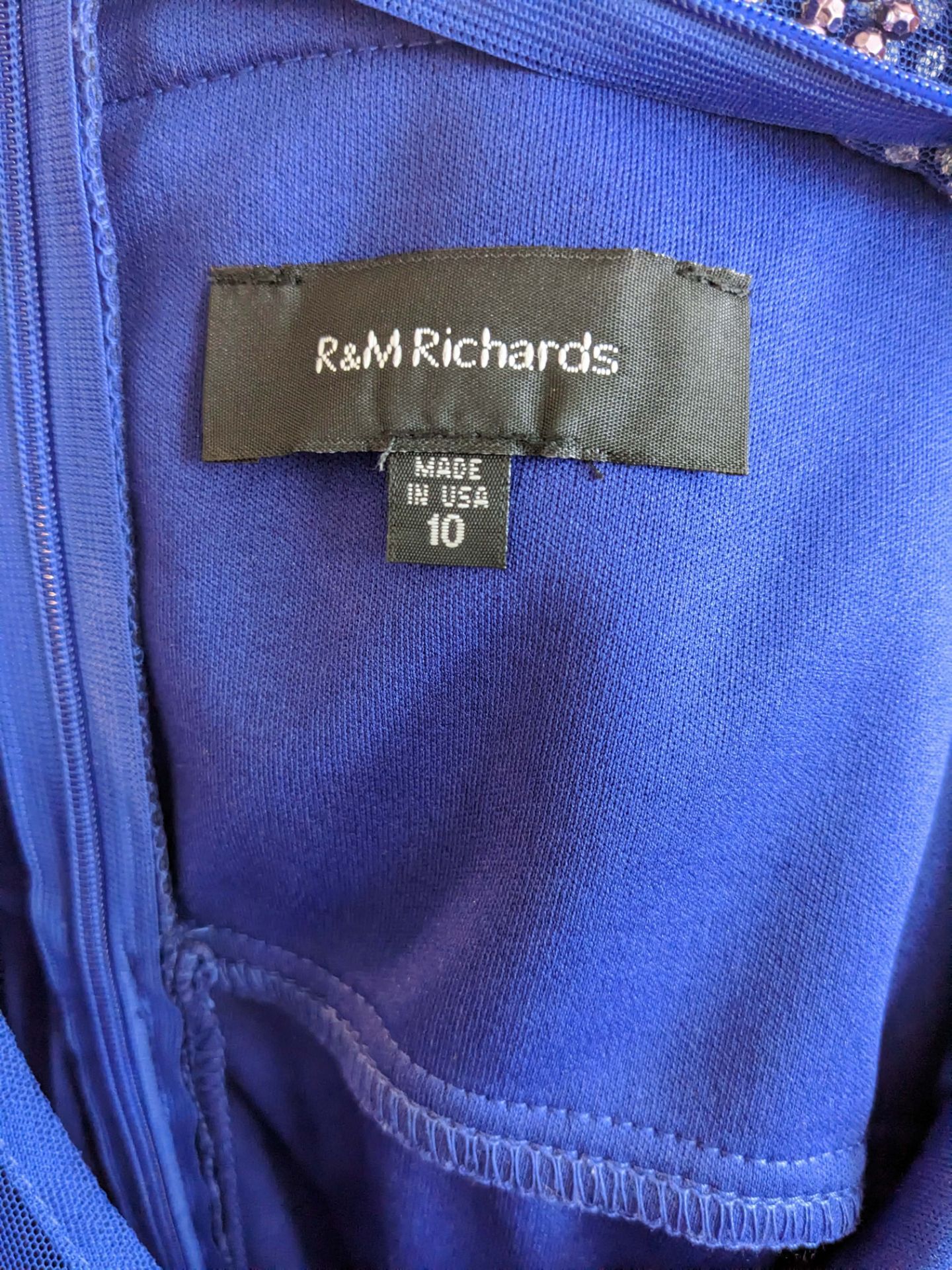 R&M Richards Navy Blue Dress Size 10 - photo 2