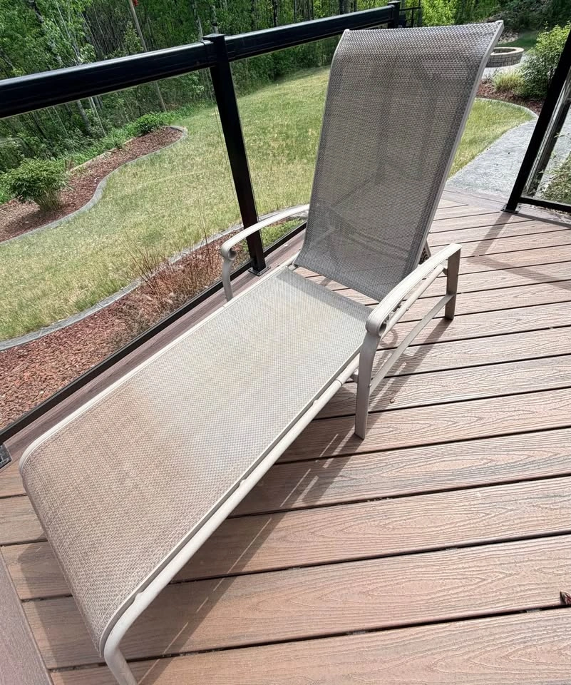 Relax in the sun in this patio lounger with cushion - photo 2