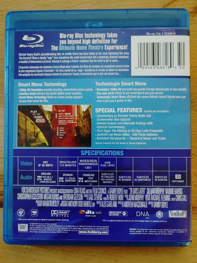 28 Days Later Blu Ray - photo 2