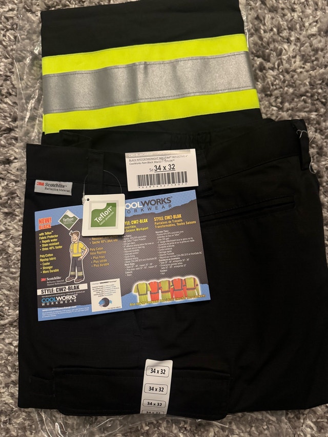 Cool Works Hi Vis Work Pants 36x32 BNWT