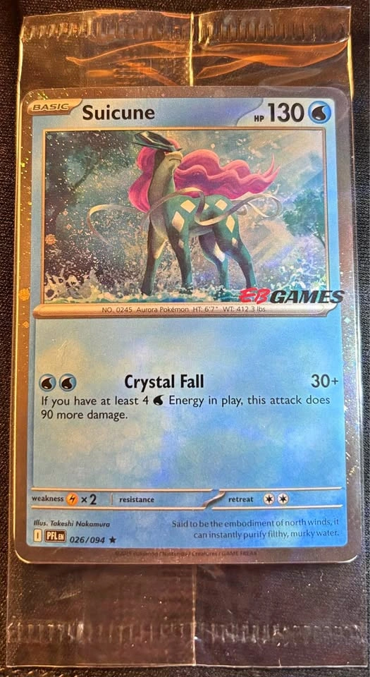 EB Games Stamped Suicune Pokémon sealed