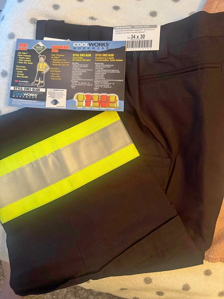 Cool Works Hi Vis Work Pants 34x30 BNWT