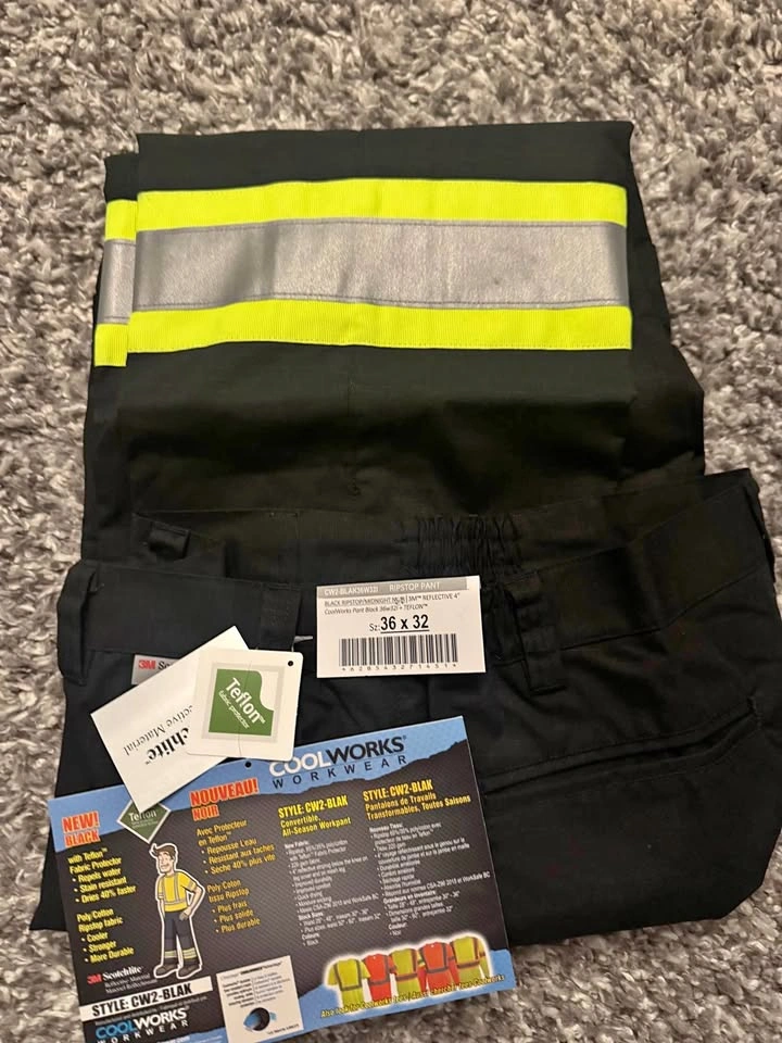 Cool Works Hi Vis Work Pants 36x32 BNWT