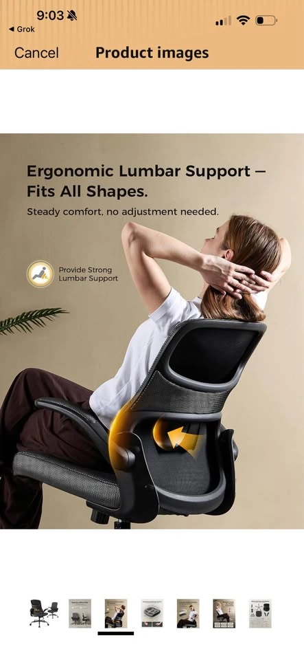 Black Ergonomic Office Chair - photo 4