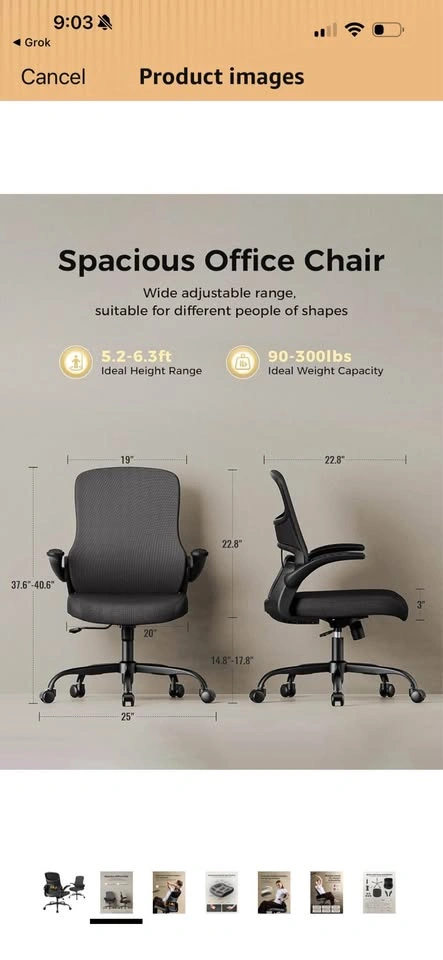 Black Ergonomic Office Chair - photo 5
