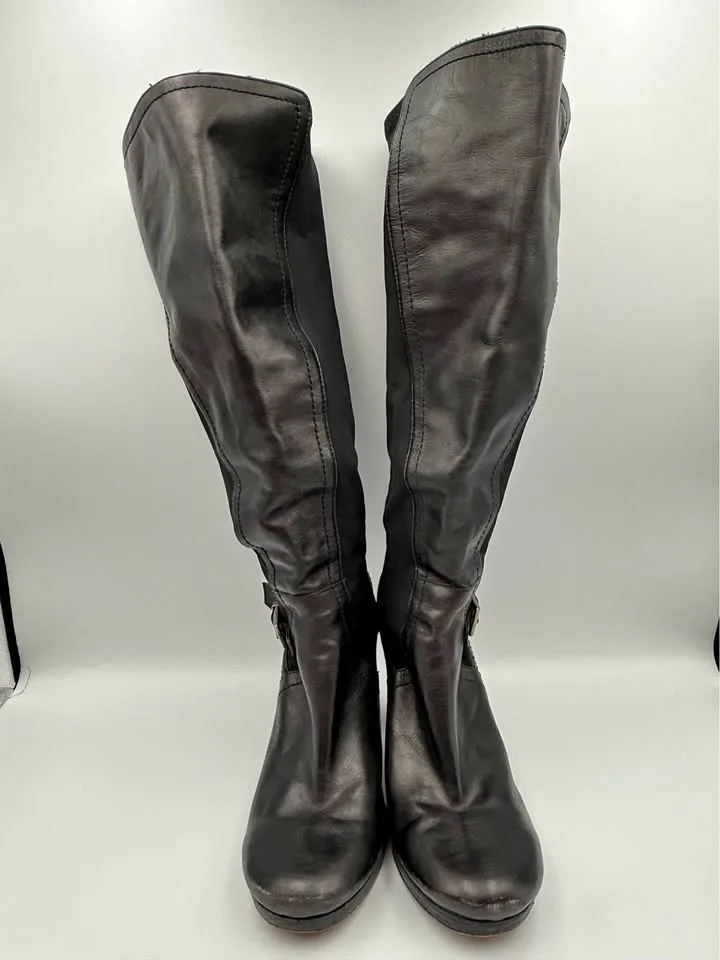 Charles David Leather Knee High Boots - Size 6B thumbnail