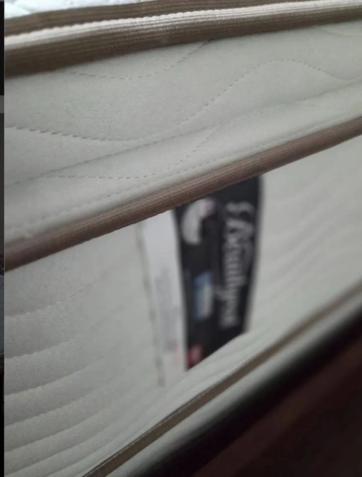 Queen Mattress, Wood Bed Frame & Nightstand - photo 5