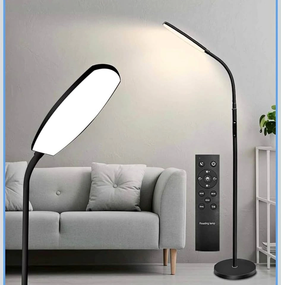 LED Floor Lamp, Bright Reading Lamp with 1H Timer, Adjustable Go