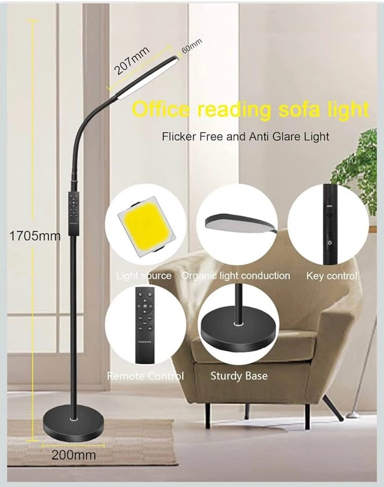 LED Floor Lamp, Bright Reading Lamp with 1H Timer, Adjustable Go - photo 2