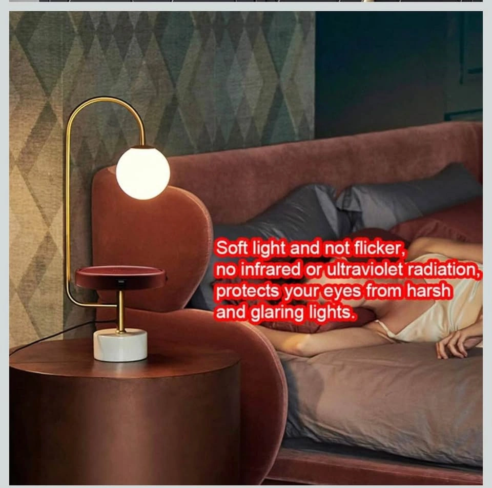 Modern Table Lamp with USB Charging - Brushed Brass - photo 4