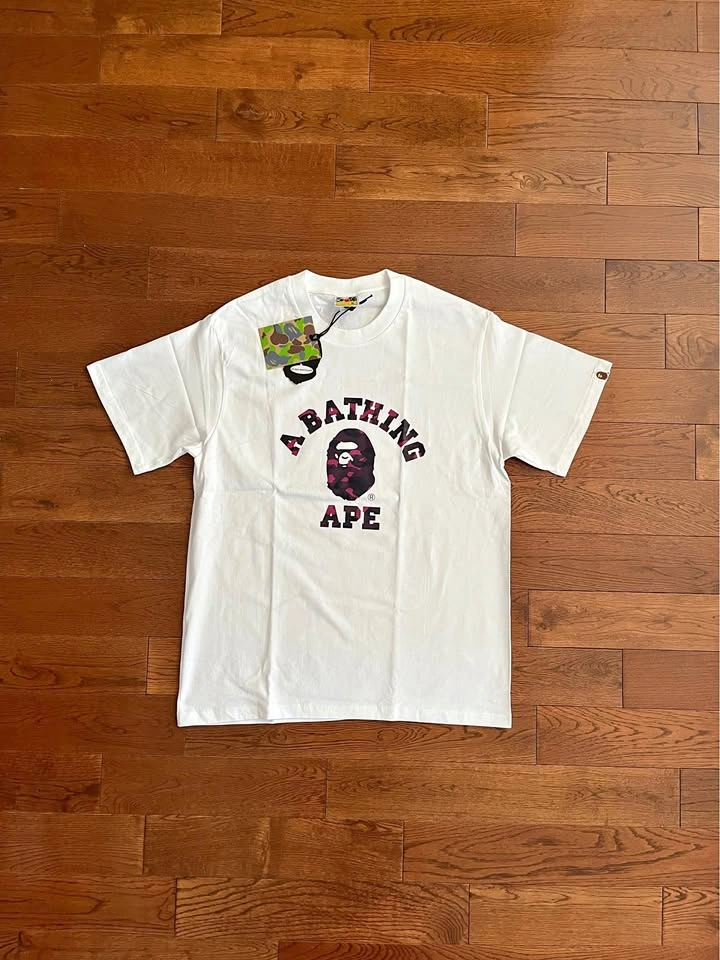 Purple Camo BAPE College T-Shirt