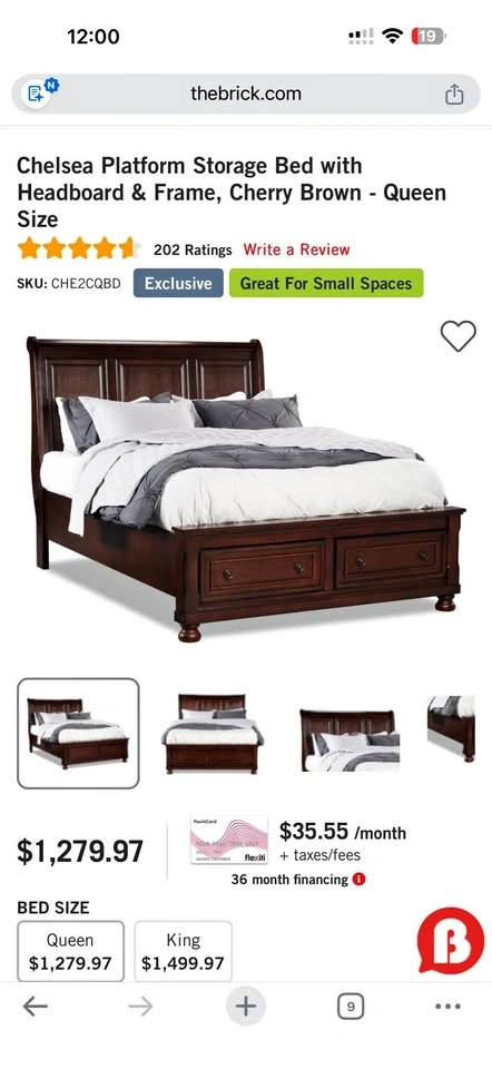 Queen Bed for Sale