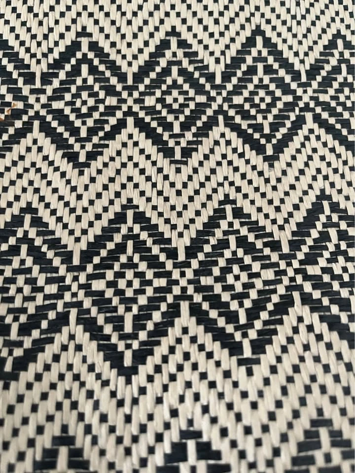 Banana Republic Straw and Leather Woven Purse/ Tote - photo 3
