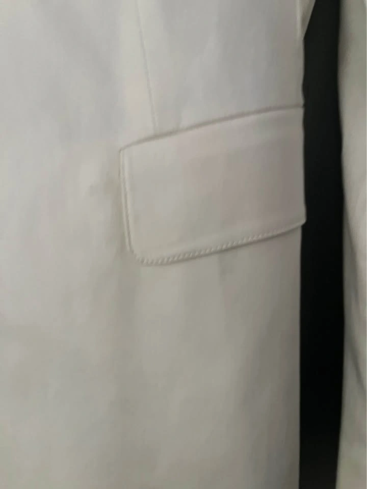DKNY White Cotton Blazer - Size 8 (Medium) - photo 2
