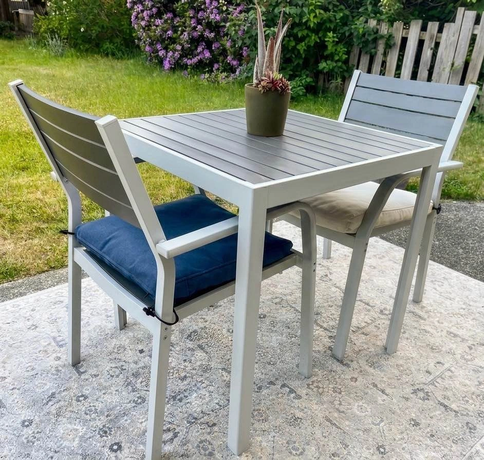 IKEA Patio Bistro Set Table + 2 Armchairs - photo 4