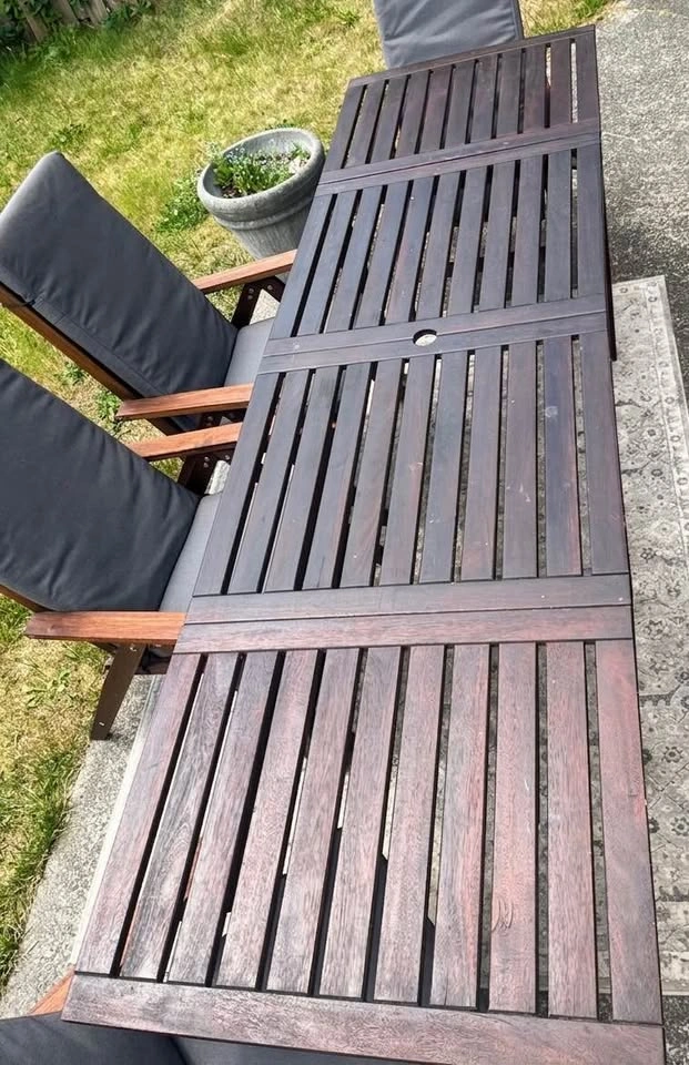 IKEA ÄPPLARÖ Patio Set – 4 Recliners + Extendable Table - photo 4