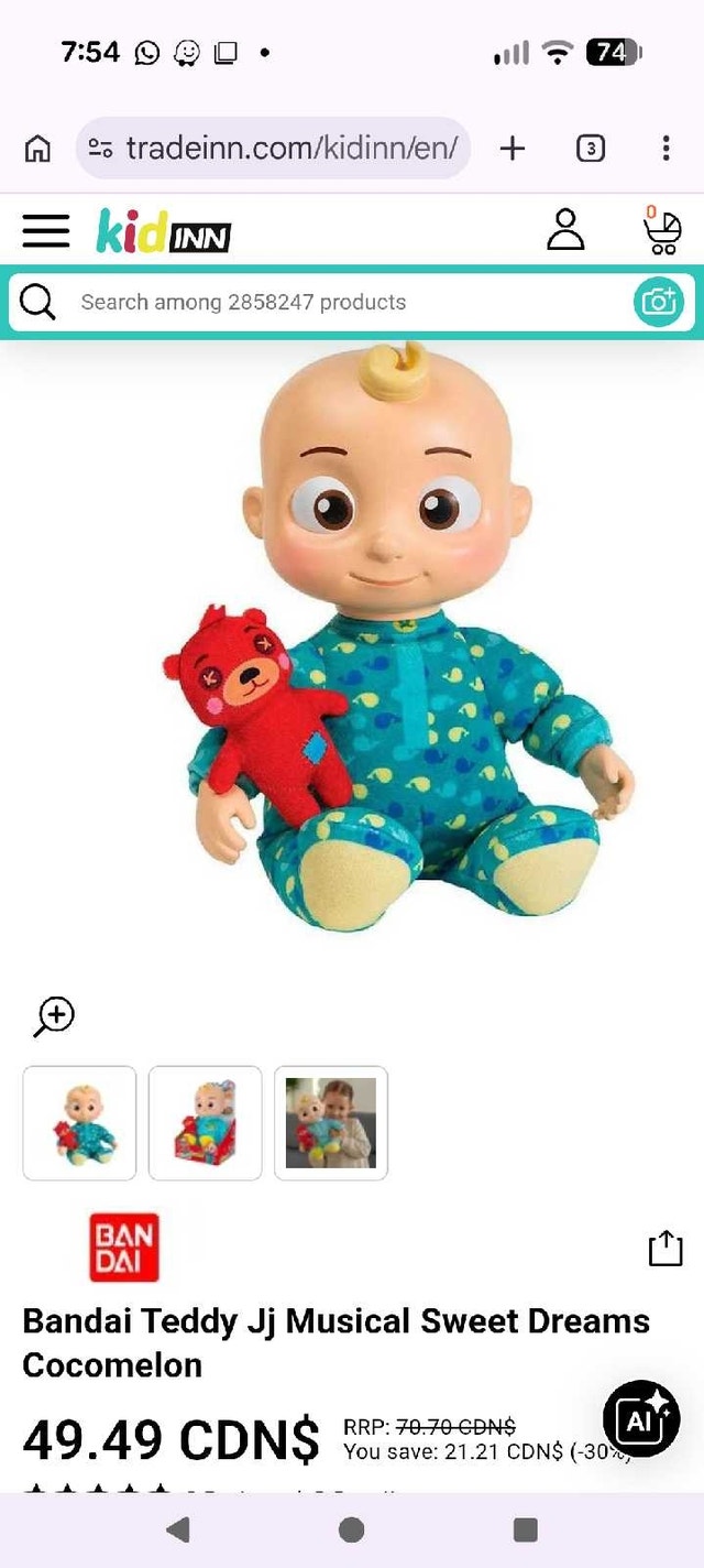 Bandai Cocomelon JJ Doll