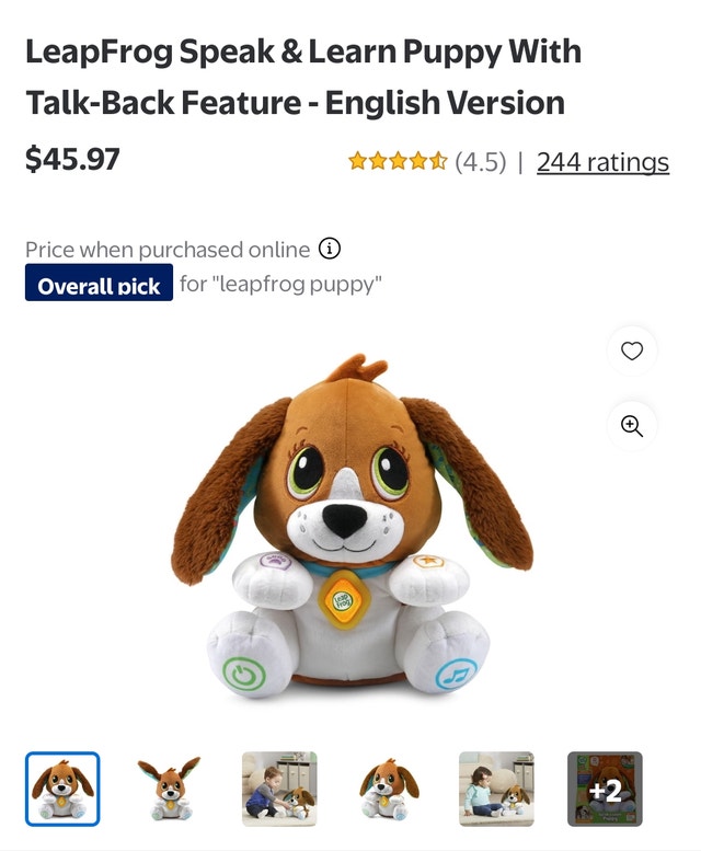 LeapFrog Speak & Learn Puppy