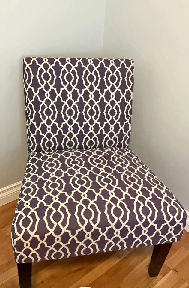 Purple Trellis Accent Chairs - Set of 2