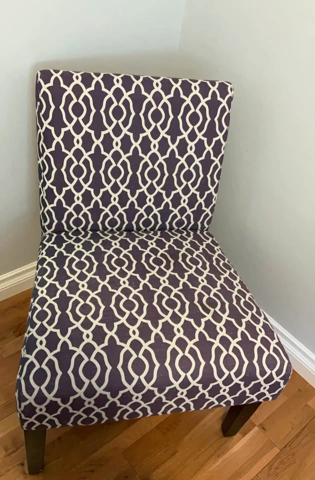 Purple Trellis Accent Chairs - Set of 2 - photo 2