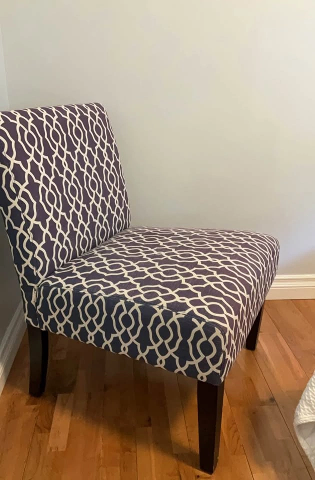 Purple Trellis Accent Chairs - Set of 2 - photo 3