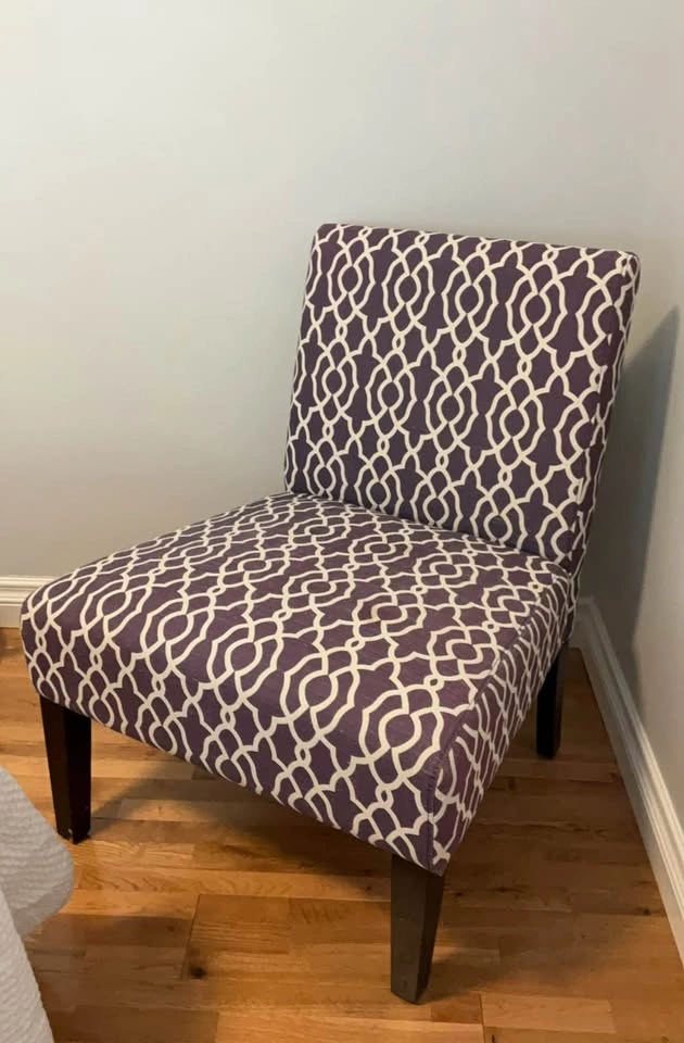 Purple Trellis Accent Chairs - Set of 2 - photo 4