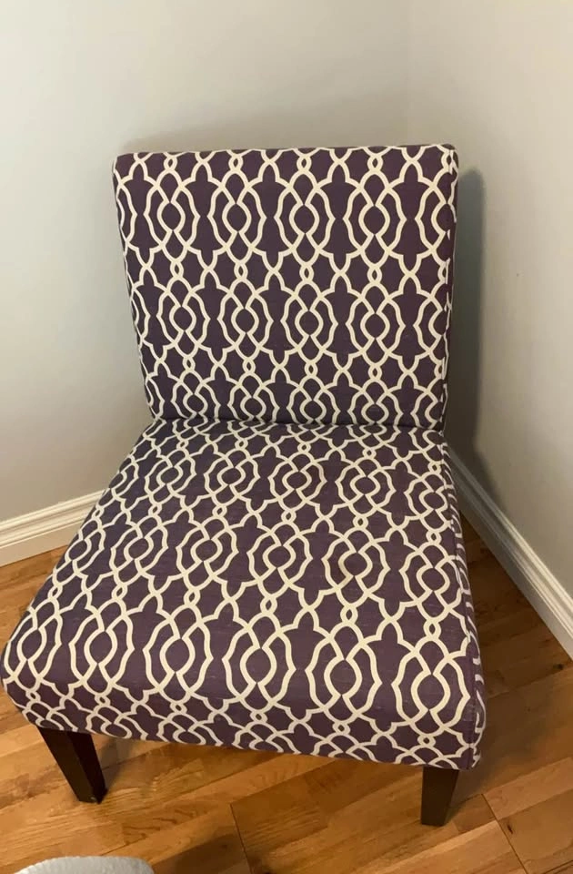 Purple Trellis Accent Chairs - Set of 2 - photo 5