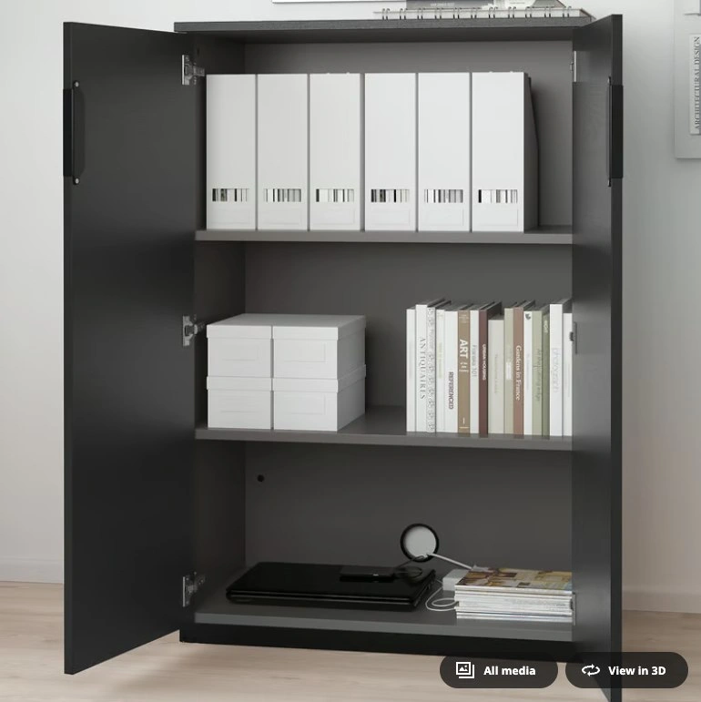 Black Office Cabinet - Ikea Galant - photo 2