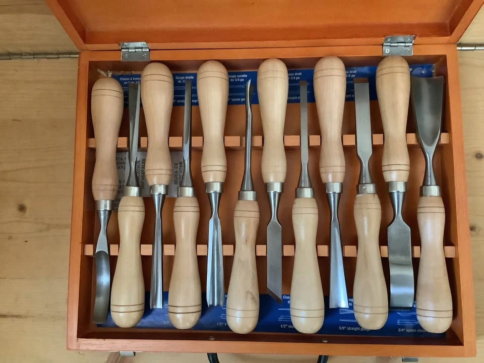 NEW Vintage Mastercraft 12 Piece Wood Carving Chisel Set - photo 3