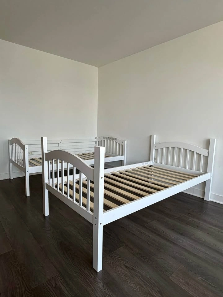 Twin Bunk Bed Frame (Mattresses X) - Converts into Two Twin Beds - photo 2