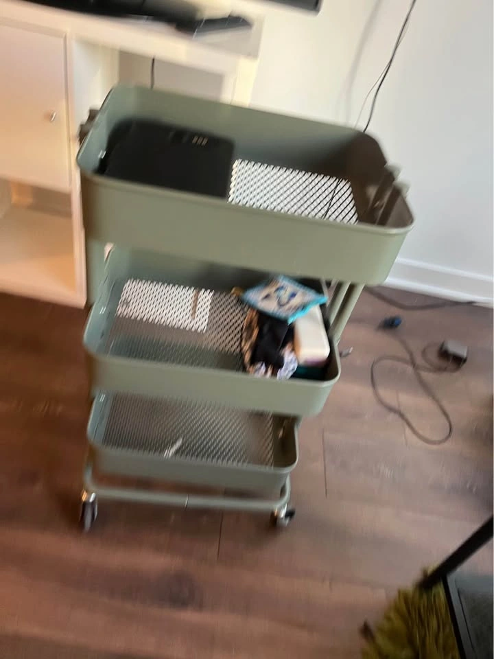 IKEA RÅSKOG trolley grey-green 35x45x77 cm - photo 3