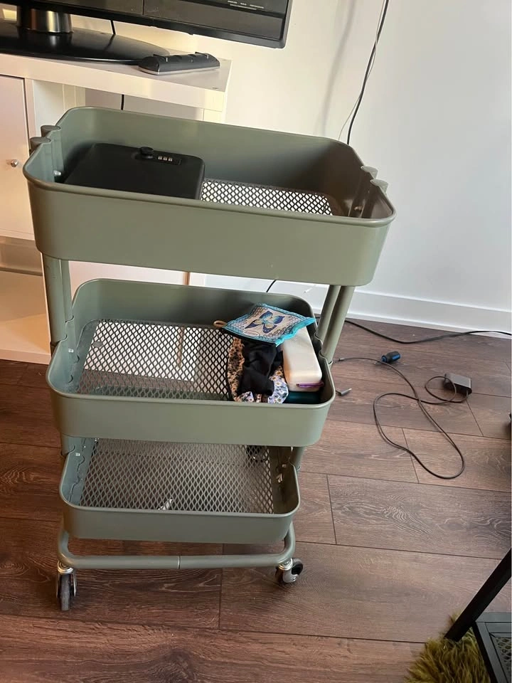 IKEA RÅSKOG trolley grey-green 35x45x77 cm - photo 5
