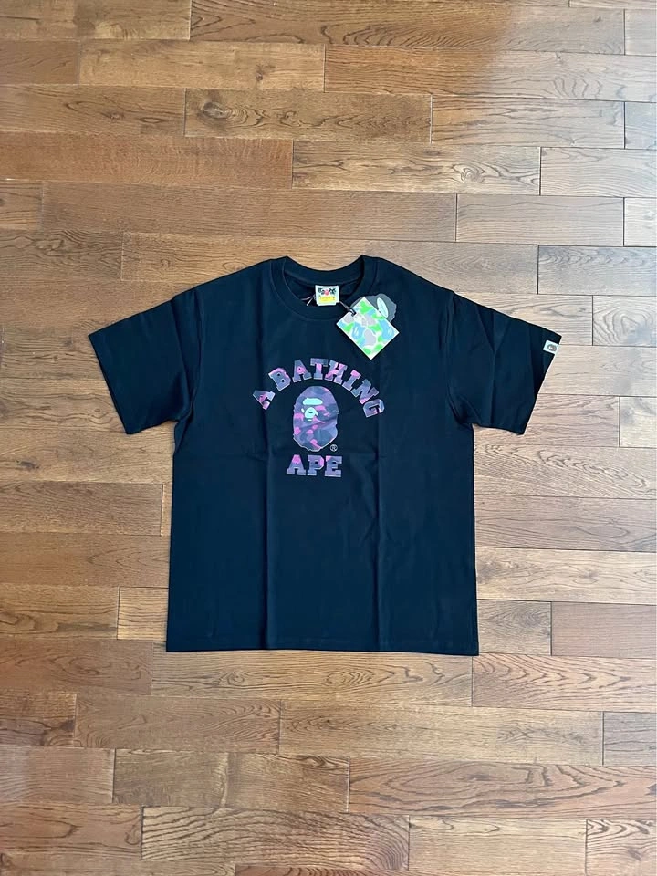Purple Camo BAPE College T-Shirt