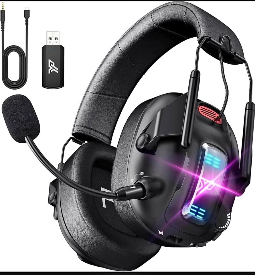 Wireless Gaming Headset with Noise Canceling Mic
