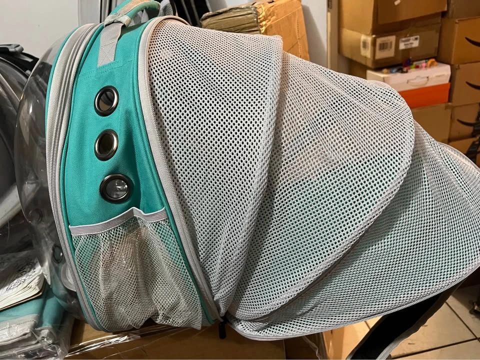 Teal Pet Carrier Backpack Bubble Window - photo 4