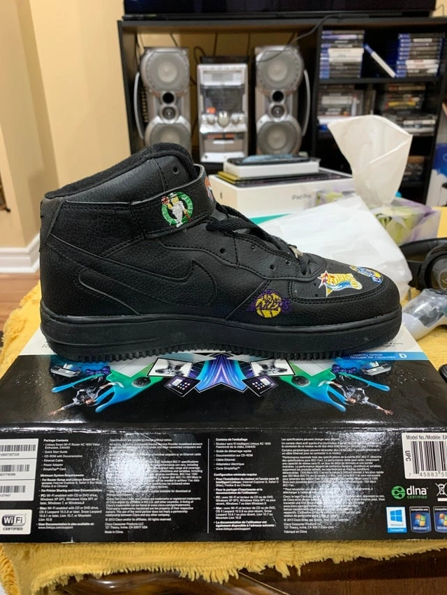 Custom NBA Mid Nike Air Force 1 (Never Worn) - $135 - photo 3