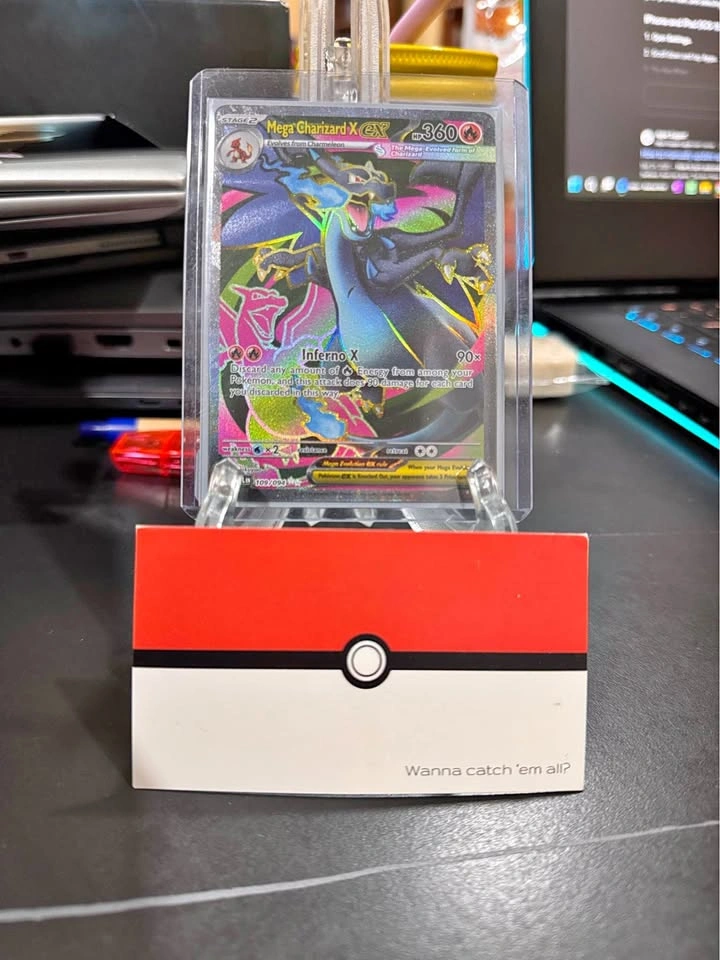 Pokemon Mega Charizard X ex 109/094 Phantasmal Flames Full Art N