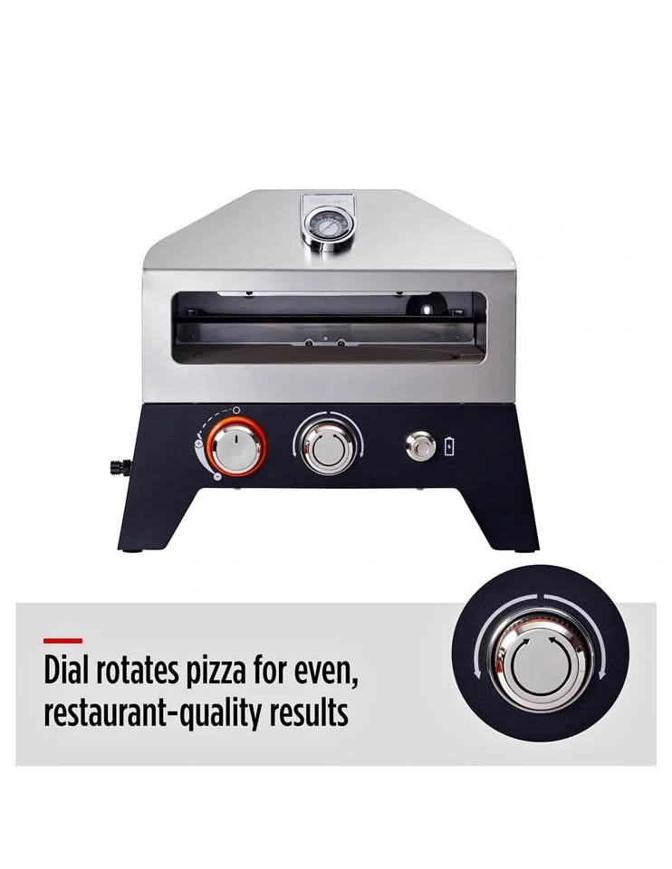 vida by PADERNO Outdoor Gas Pizza Oven w/ Rotating Stone