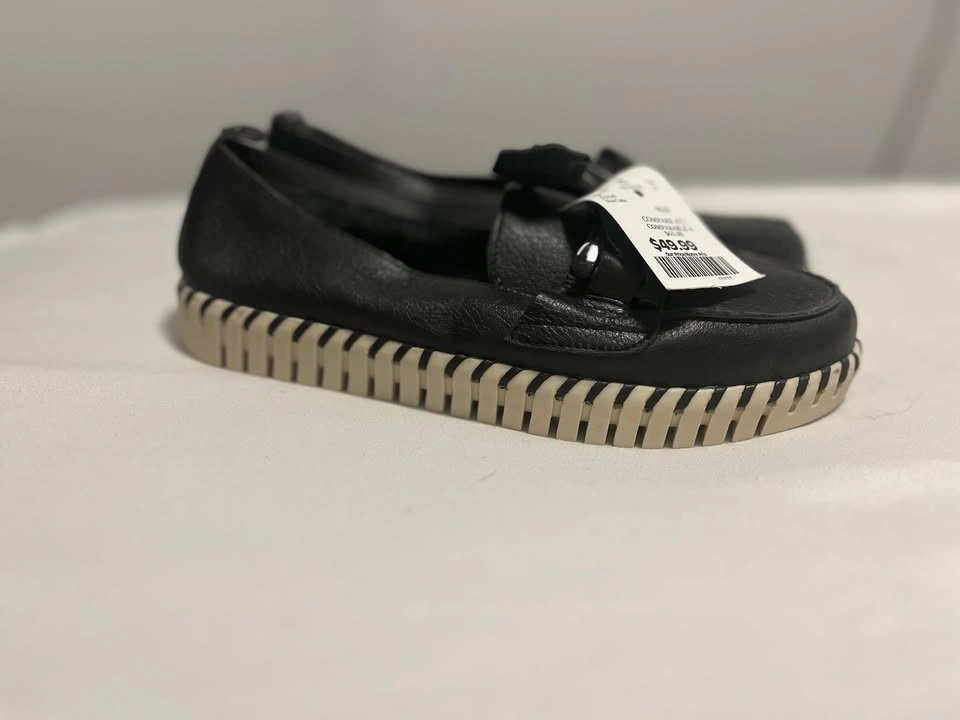 Bottero Comfort Leather Loafers - Size 8 - Black - NWT - photo 2