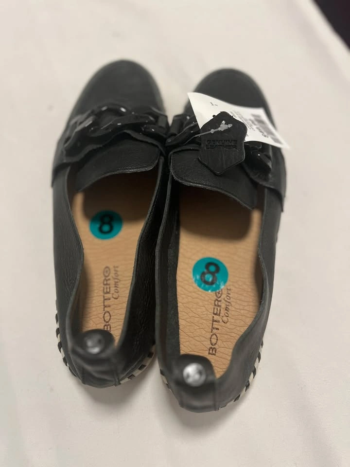 Bottero Comfort Leather Loafers - Size 8 - Black - NWT - photo 4