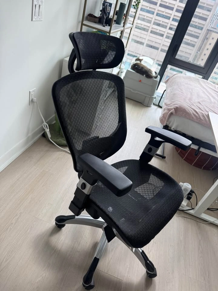 Electric Standing Desk + Ergonomic Office Chair - photo 2