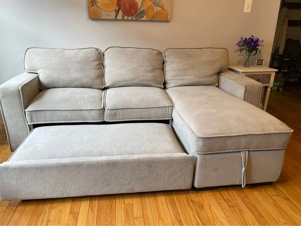 Couch with Pullout Bed and USB Charging Port - photo 2