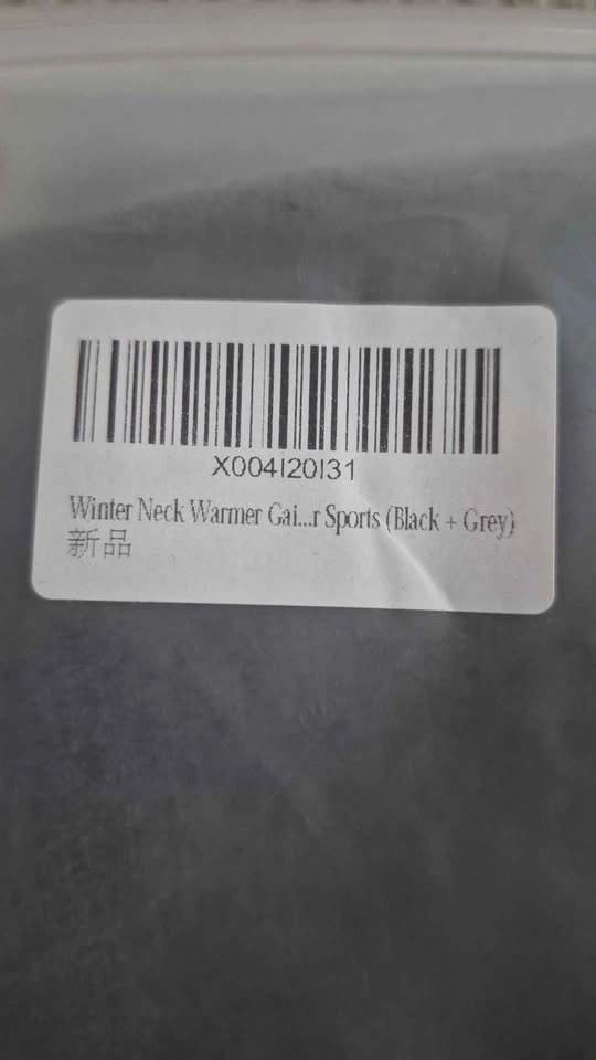 Winter Neck Warmer Gaiter Sports (Black + Grey) sku 0283 - photo 3