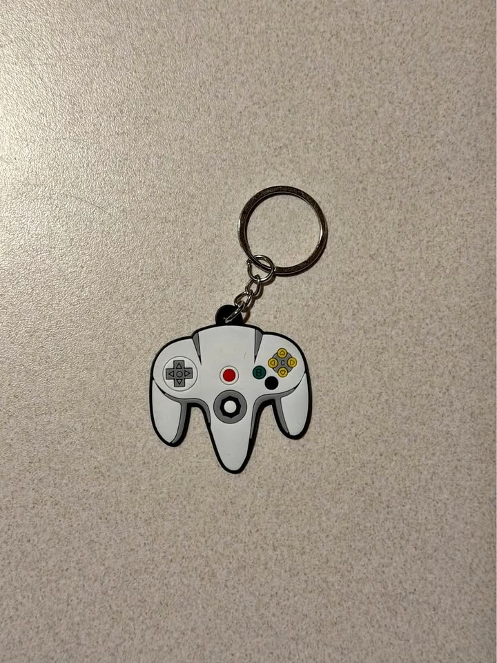 Nintendo 64 Controller Keychain