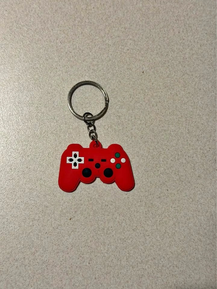 Red PS3 Keychain