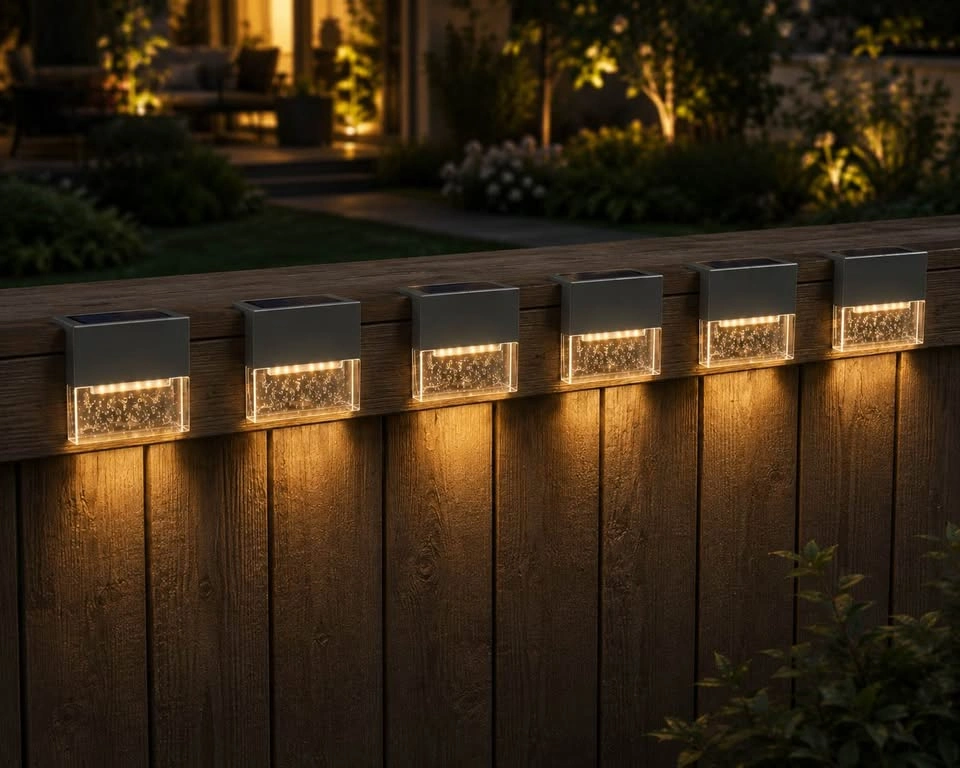 6-Pack Solar Deck Lights Outdoor Waterproof LED Stair Lights| Br - photo 3
