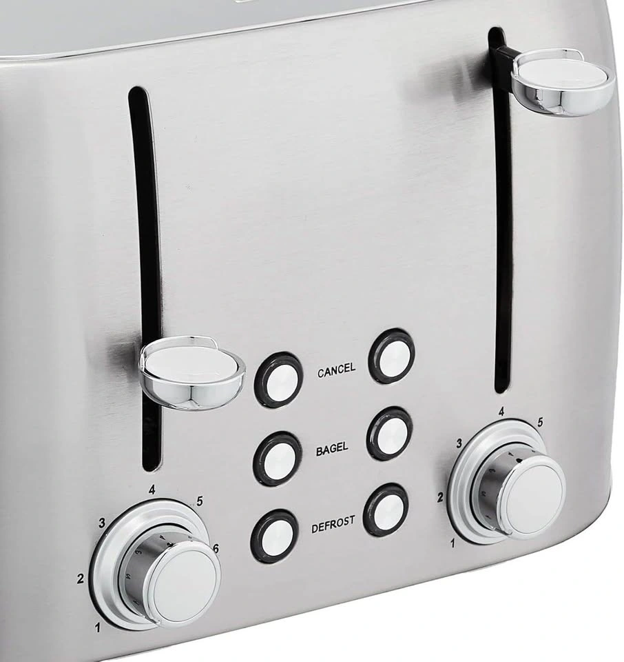 AmazonBasics 4-slice Stainless Steel Toaster - Brand New - photo 2